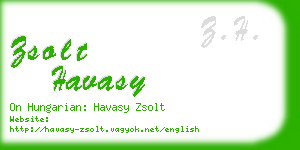 zsolt havasy business card